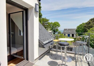 balcon chambre3 gite kib arm quiberon