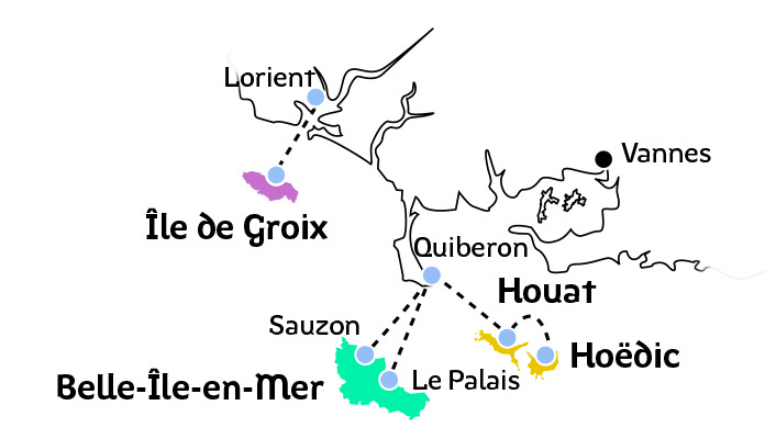 Prenez le large vers Belle-île / Houat / Hoëdic / Groix